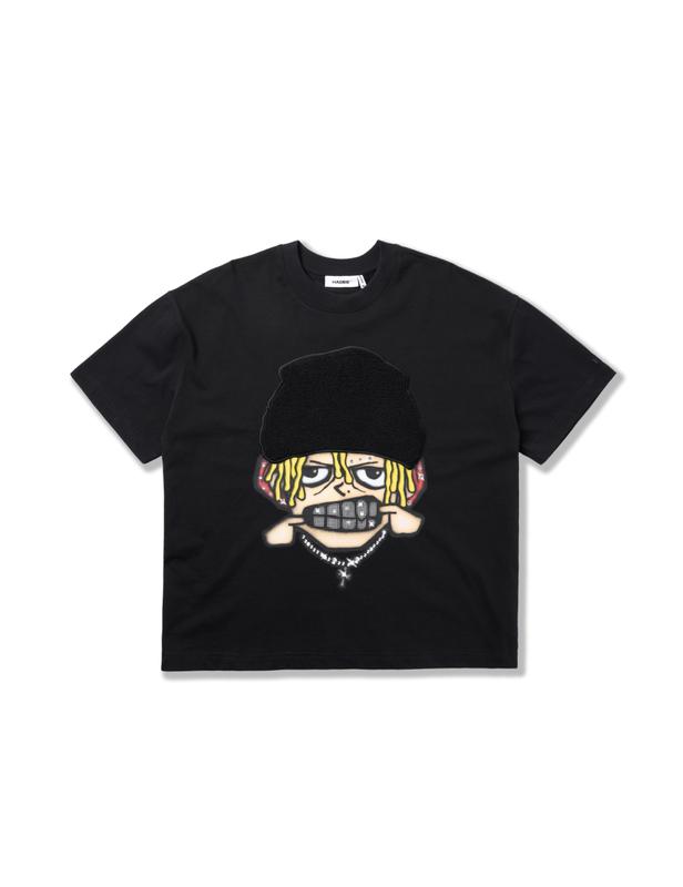 HADES FLUFFY GRILL TEE - ÁO THUN UNISEX MÀU ĐEN - HADES BRAND CHÍNH HÃNG