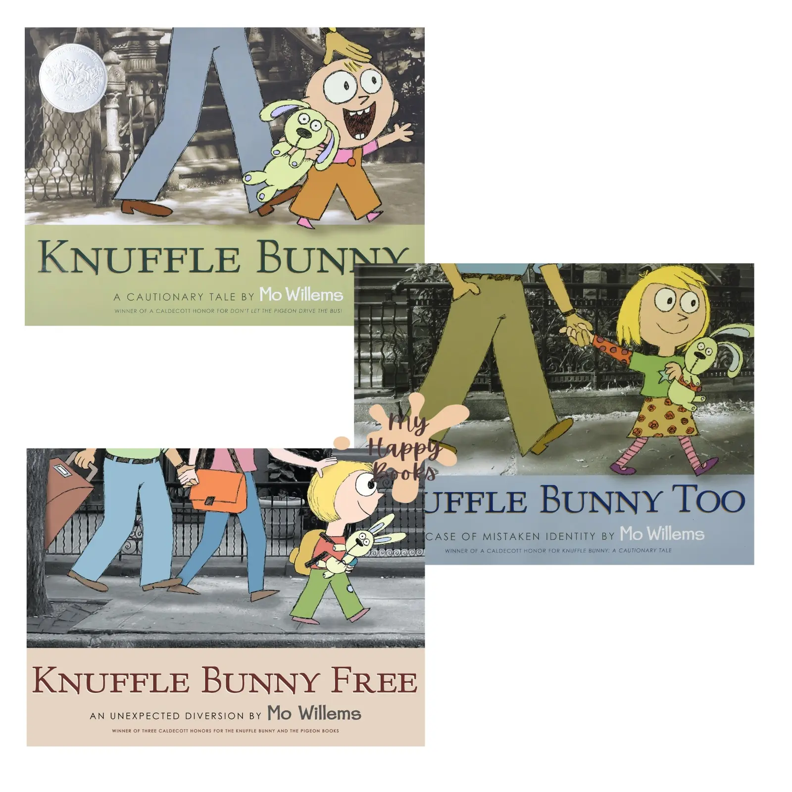 Caldecott Award Winning Family Classic – Knuffle Bunny Trilogy by Mo Willems
