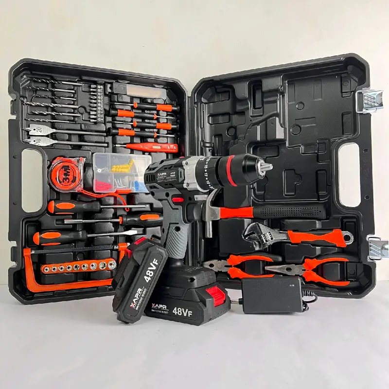 APR raja bor cordless type AP17 48v brushless mesin bor baterai drill impact 13mm keyless chuck auto lock metal beton besi kayu sekrup baja ringan 0