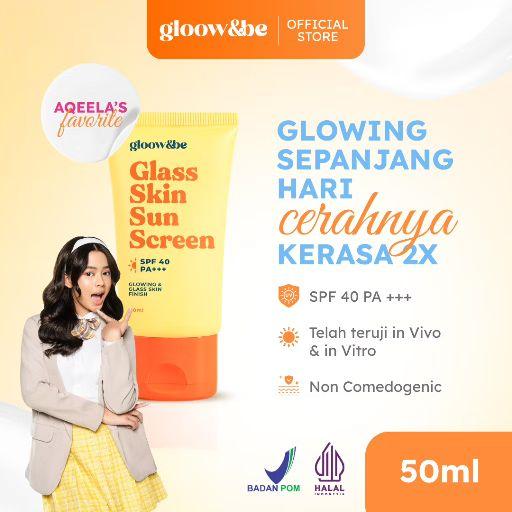 Gloow &be glass skin sunscreen spf 40 pa+++
