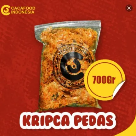 [FLASH SALE] KRIPCA CHILI OIL REMPAH KILOAN+ SUMPIT CACAFOOD 700 GR