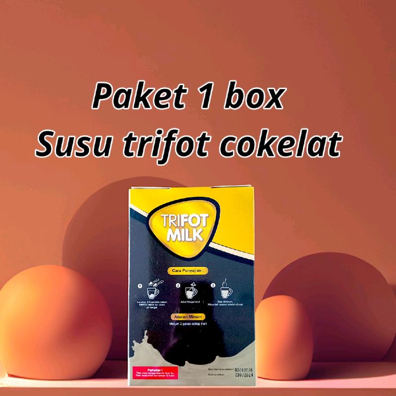 1 BOX TRIFOT MILK SUSU BUBUK RASA COKELAT UKURAN 200GRAM  Dairy Coklat SUSU PROTEIN ANAK HINGGA DEWASA 0