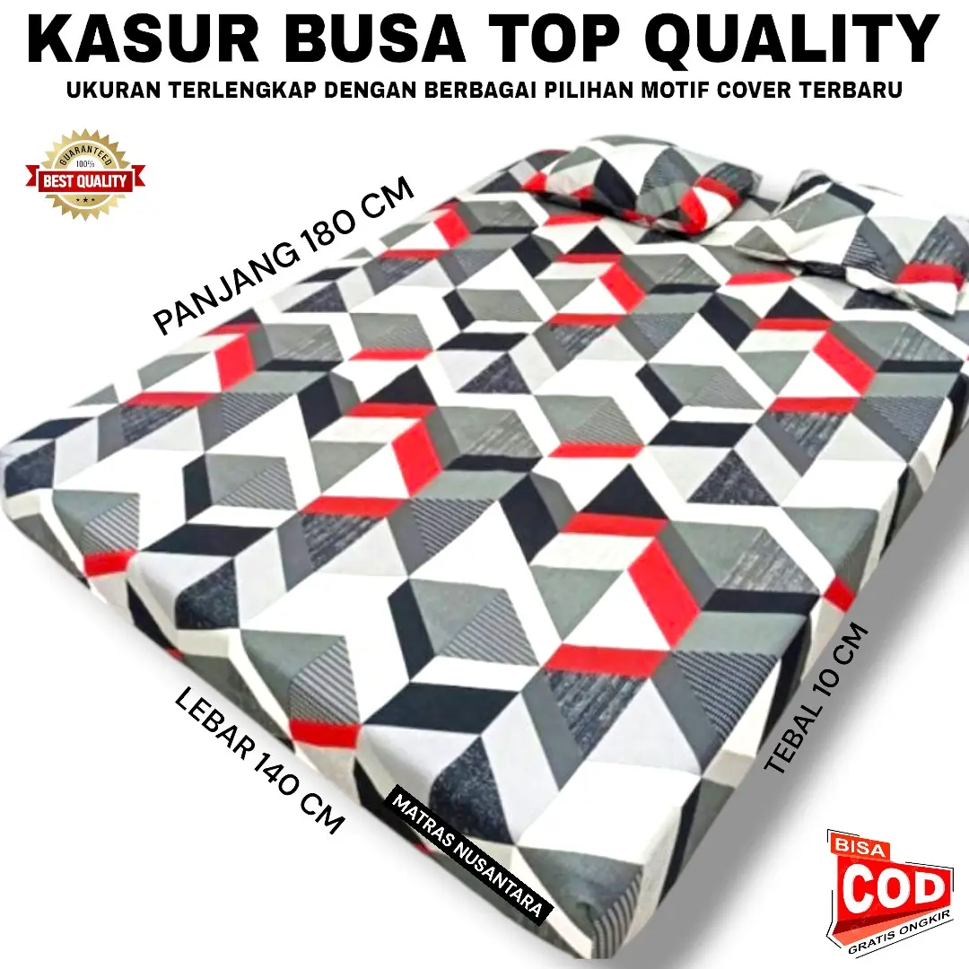Kasur busa murah muat 3 orang uk 180x140x10 cm Matras Furniture