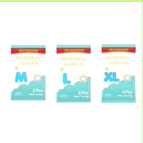 [Buy 3 get 1 ] Popok Makuku Renceng M/L/XL (isi 12 pcs) 4