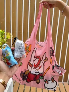 VANKEELAB Eco Bag MB-EB - XX Tas Belanja Jumbo Dilipat Kecil Desain Unik Mr Buzz Material Tipis Kuat 15 L Cocok untuk Sehari-hari