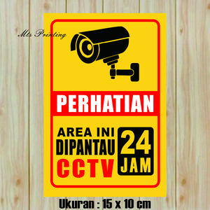Stiker Area ini Dipantau CCTV 24 Jam.Stiker CCTV Viral