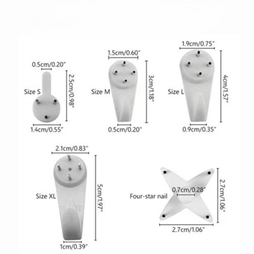  Đinh 3 Chân 4 Chân Chuyên Đóng Tường Treo Ảnh Đồ Tiện Lợi Không Cần Khoan Vít Beecook 