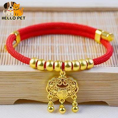 Vòng Cổ Vàng Thiết Kế Hình Rắn Có Thể Điều Chỉnh Thích Hợp Cho Mèo Và Chó Vòng Cổ Khóa Tuổi Thọ Cao Vật Nuôi Năm Mới Năm 2025 Cỡ Thú Cưng Nhỏ