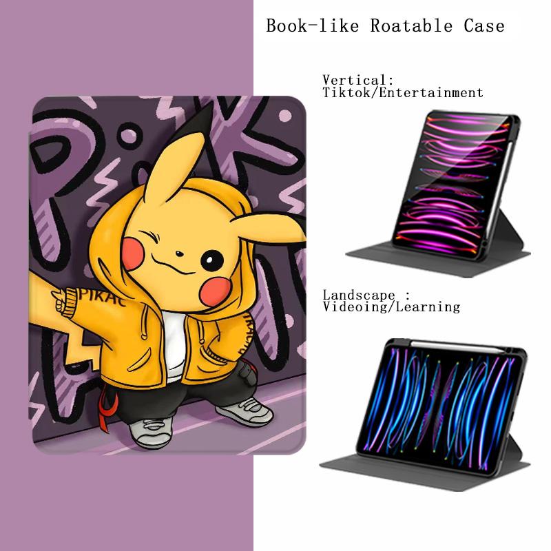 New 360 Rotating Case For Redmi Pad2 11"2025  SE 11" POCO Pad Pro12.1"/For Xiaomi 6s Pro-12.4" / For Huawei MatePad Air 11.5" 11.5" 23/24 SE 10.4" T10/T10S / For Samsung Galaxy Tab A9+ 11" A9 8.7" S7/S8 Plus 12.4" S9 Plus 12.4" S6 lite 10.4"