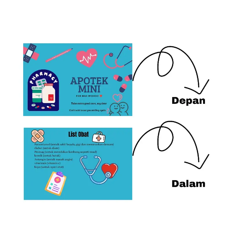 Box dan stiker, kotak obat, kado pacar, hadiah Foto,kqdo 1