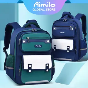[READY] Aimilo Tas Ransel Sekolah Laki Laki Gaya Inggris Tas Ransel SD Tas Ransel Anak