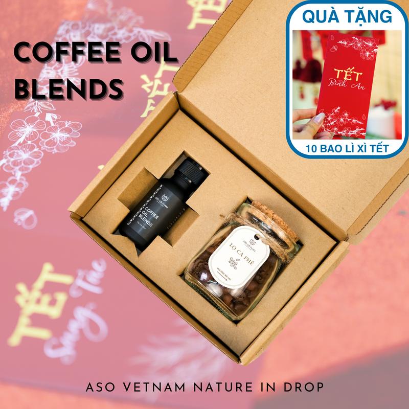 Bộ Sản Phẩm Tinh Dầu Cà Phê ASO Việt Nam "COFFEE OIL BLENDS" Sản Phẩm Giúp Tập Trung Tinh Thần Và Khử Mùi Hiệu Quả - Tinh Dầu Thơm Phòng - Khử Mùi Ôtô