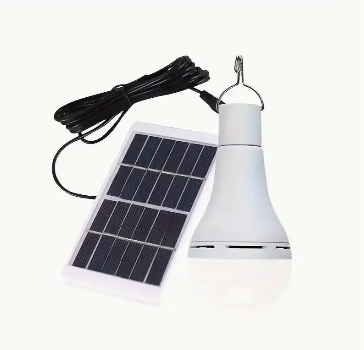Bóng đèn LED năng lượng mặt trời, không thấm nước, đèn treo sân Vườn năng lượng mặt trời Cầm Tay thích hợp để đi bộ ngoài trời, câu cá và chiếu sáng khẩn cấp