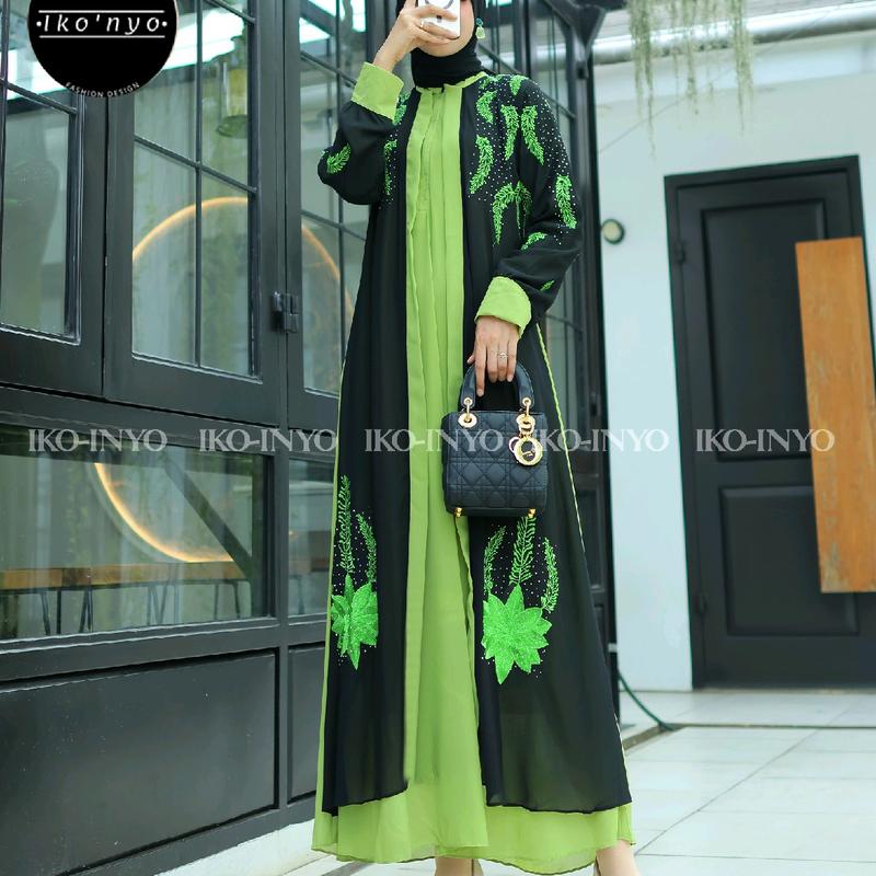 Gamis terbaru                                             mat ceruti premium                                                  bordir 2
