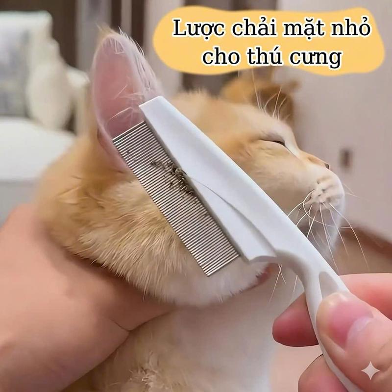 Lược Chải Ve Rận Cho Chó Mèo – Lược Bắt Bọ Chét Răng Dày Loại Bỏ Ký Sinh Trùng