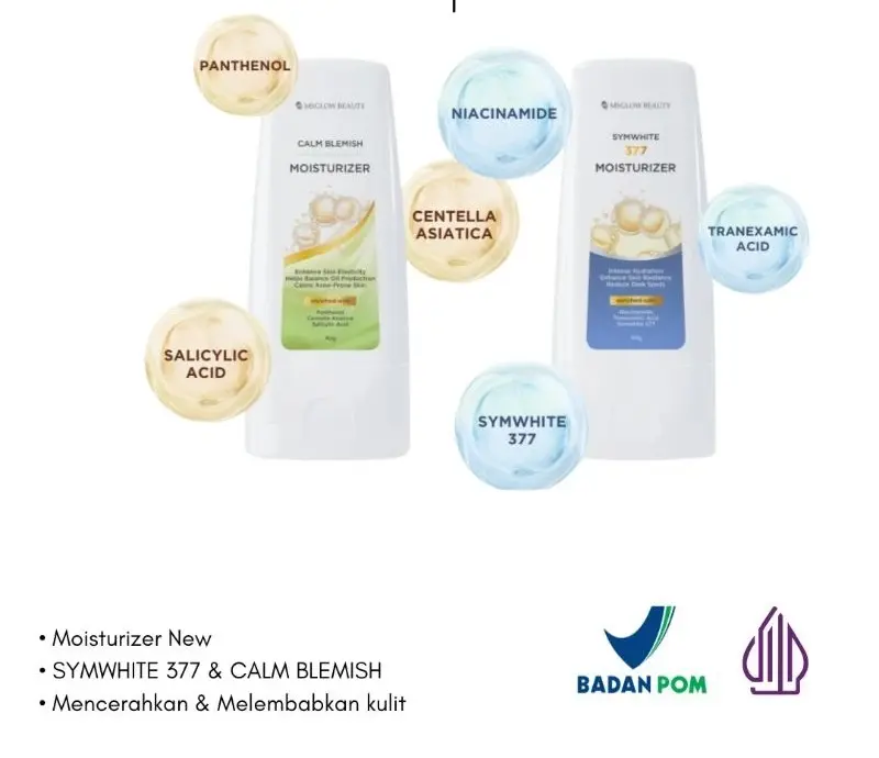 MS GLOW SYMWHITE 377 / CALM BLEMISH MOISTURIZER 40 GR ORIGINAL 3