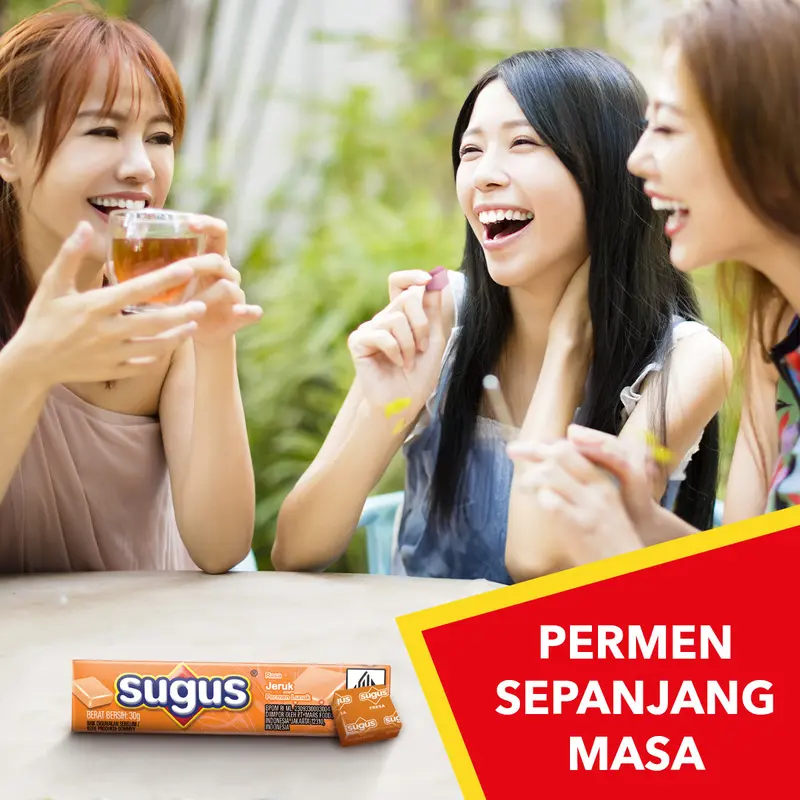 SUGUS Stick Orange 30g X5 - Permen Lunak - Sweet Candy 5