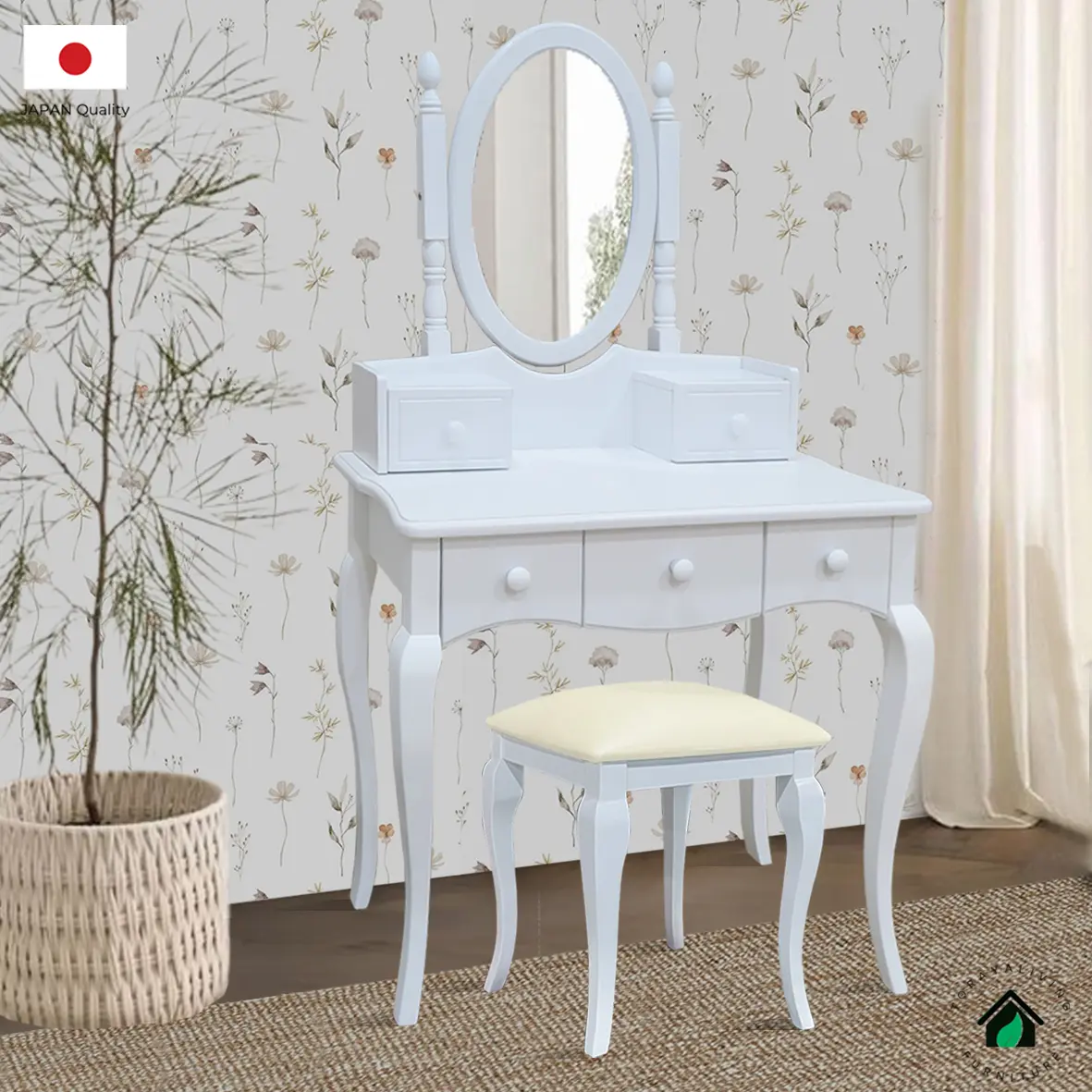Toraya - Kiyora Meja Rias Klasik : Meja Makeup, Dressing Table
