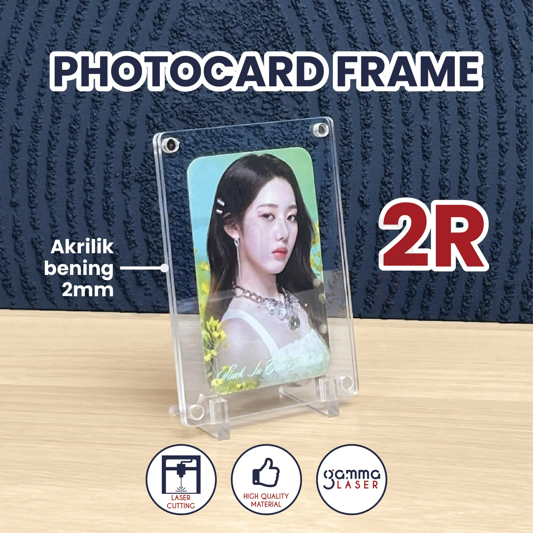 Frame Photocard Akrilik Magnet / Foto Display KPOP MPC 2R
