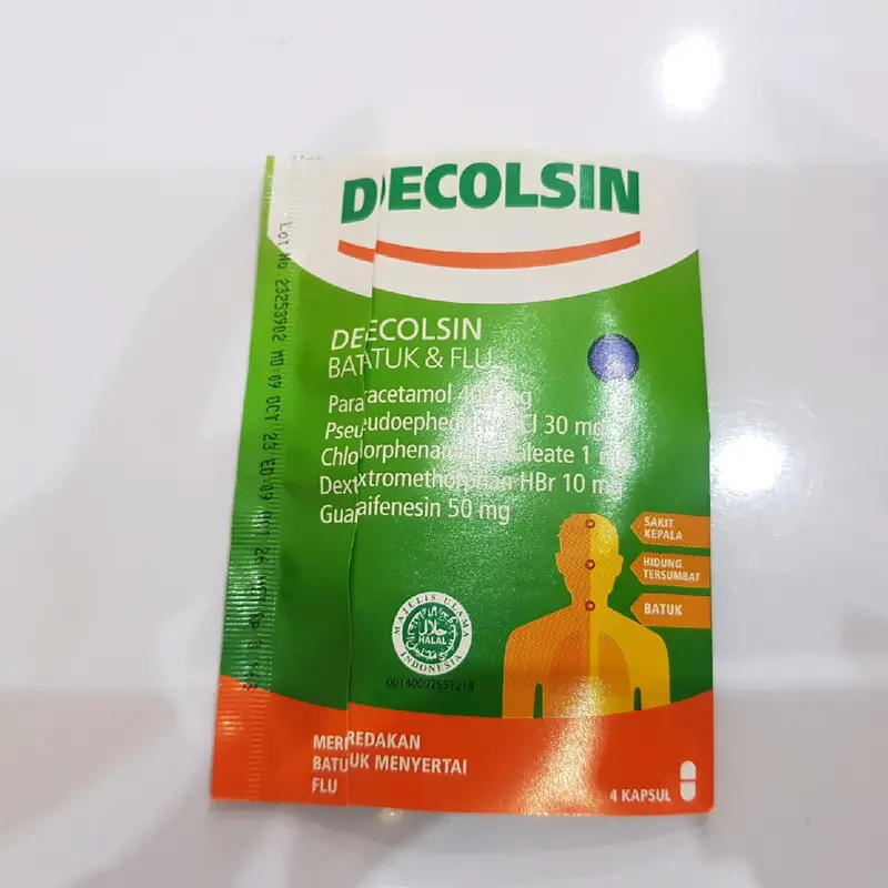 Decolsin Batuk&Flu Suplemen meredakan batuk dan flu Isi 3 lembar 1