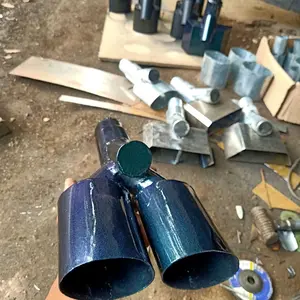 knalpot Suos ngorok cabang 2 bunglon  mobil solar/Bensin Fan