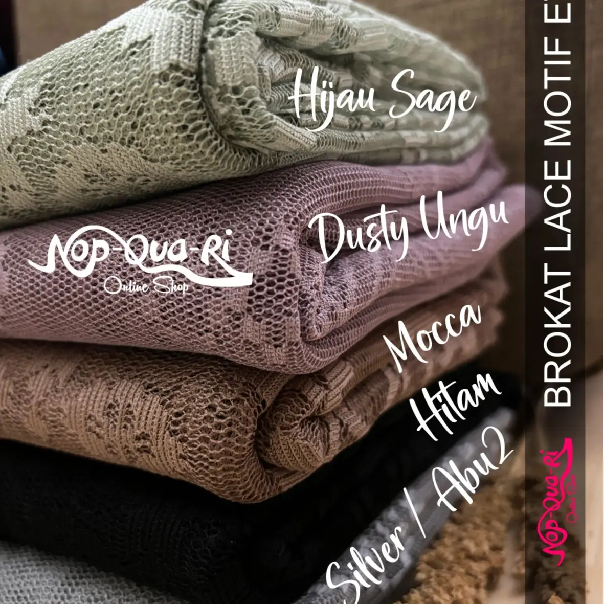 Kain Brokat Melar Salur - Brukat Motif Etnic Premium Super Cantik
