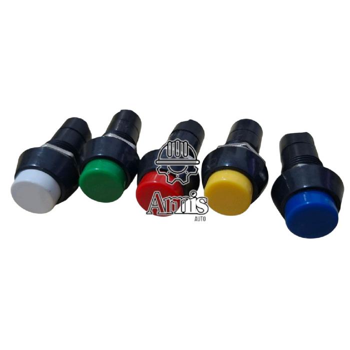 Promo Saklar Switch push button on off 2 pin bulat 6A 125volt 3A 250v ...