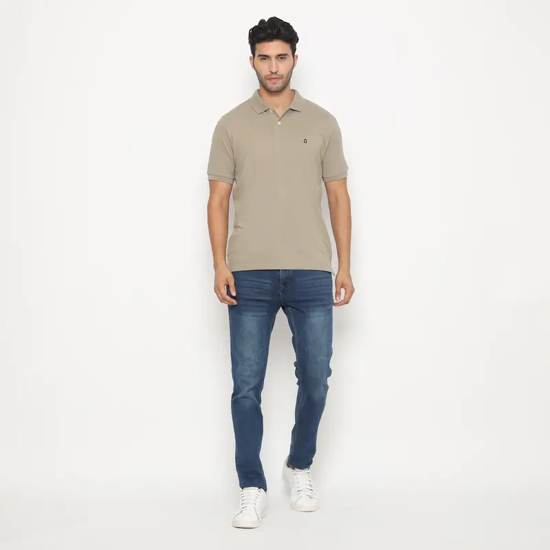 Matsuda Kaos Polo Shirt Pria Kerah Kushima Khaki Spray Green 1
