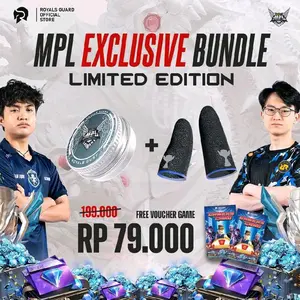 NEW PRODUK [MPL EXCLUSIVE BUNDLE] Royals Dust Solo Bedak Gaming + Royals Touch V2 Sarung Jempol Official Pro Player Bonus Gamer’s Card (Diamond MLBB)