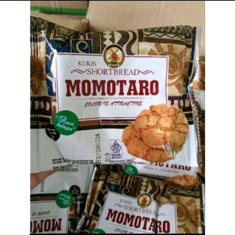 PAKET 10 pcs MOMOTARO kue cookies shortbread  Food  Biskuit Coklat Camilan Makanan Kelapa Snack Cemilan 6