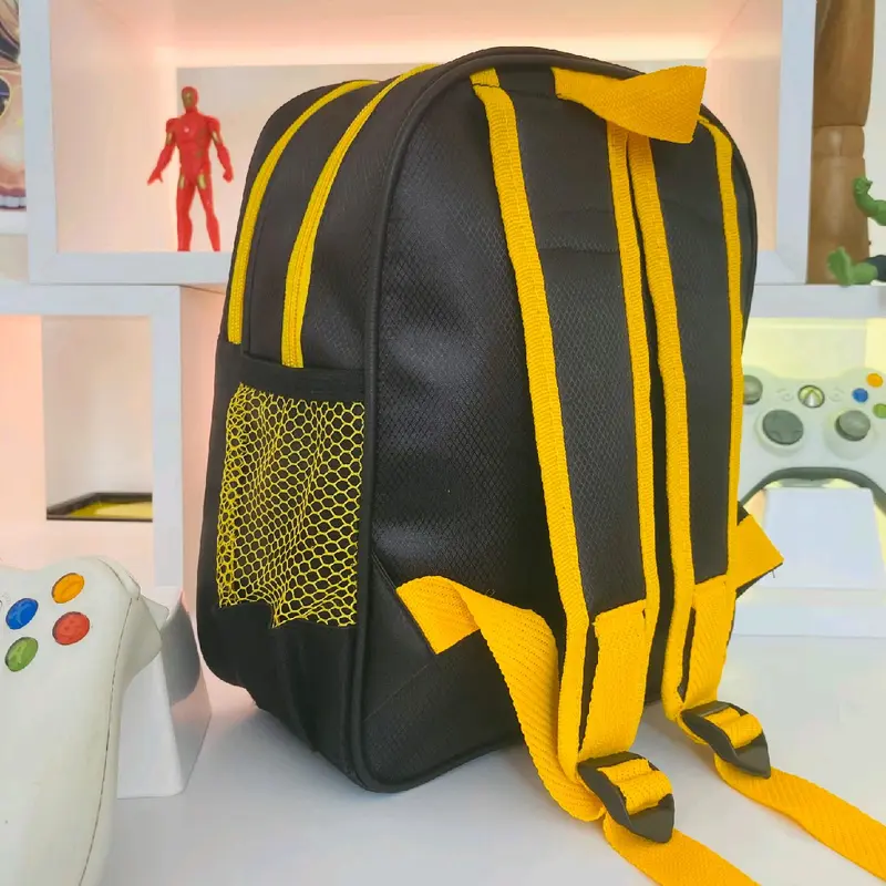 [YumnaHanaBags] Tas Ransel lampu LED 3D timbul Karakter BATMAN BUMBELLBEE anak sekolah Laki laki PAUD TK SD fashion anti air anti gores 3