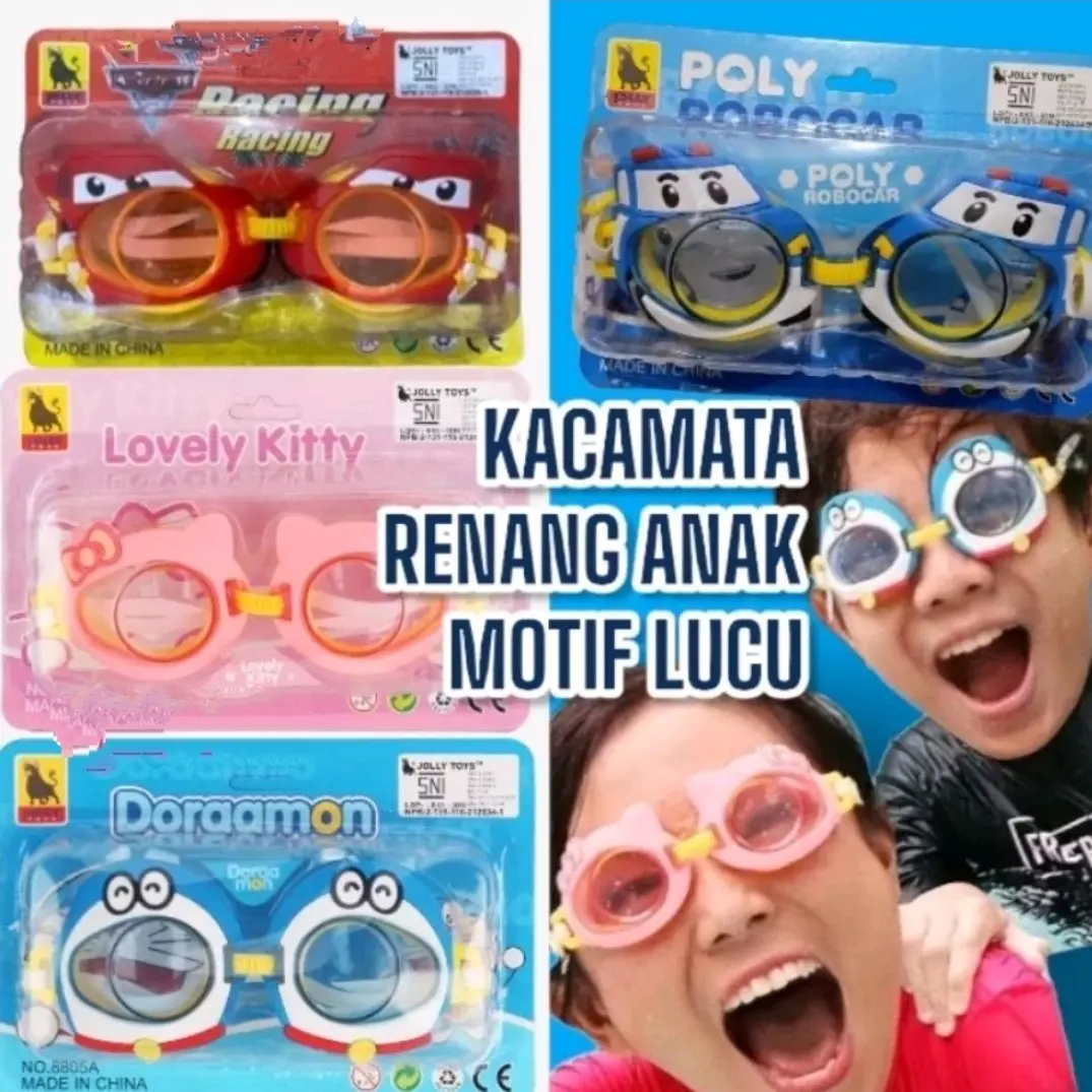 Kacamata Renang Karakter Lucu untuk Anak-anak Outdoor