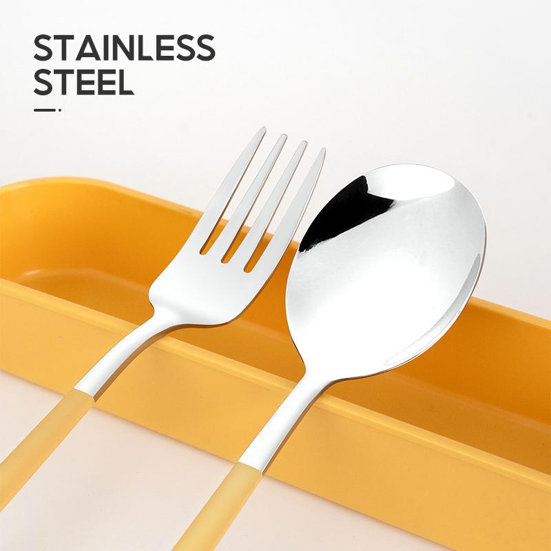 OHSOME - Alba Sol Cutlery Set / Set Alat Makan / Satu Set Sendok Garpu Orange / Yellow / Green / Blue / Dark Green Kitchenware 0