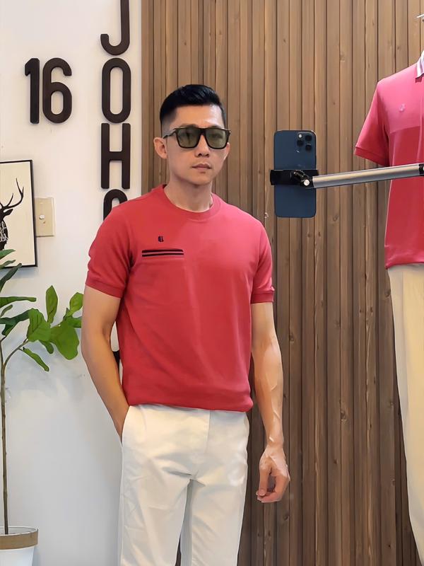 Áo thun Simon Tee phối túi thêu đặc biệt vải gân cotton mát mẻ thanh lịch trẻ trung năng động - J16