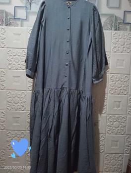 Product Review of Dress Lunna Dress Mahaira Premium Bahan Polo Linen Katun Premium Dress Wanita Muslim Dewasa Mewah  Pesta Elegant Gamis Kondangan Gaun Hitam Rayon Midi Navy Remaja Panjang Crinkle Basic Airflow from 💞**💞 0
