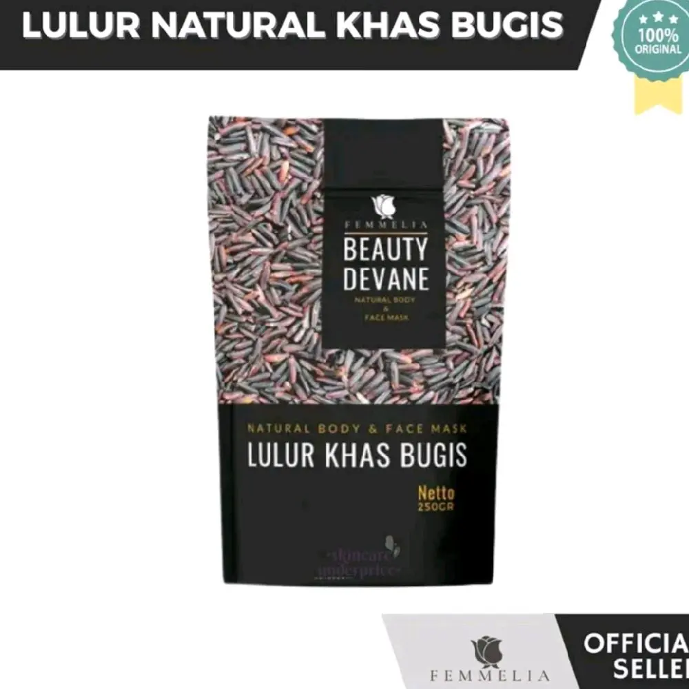 Femmelia Lulur Khas Bugis Natural Body & Face Mask 250GR Original Beauty Devane
