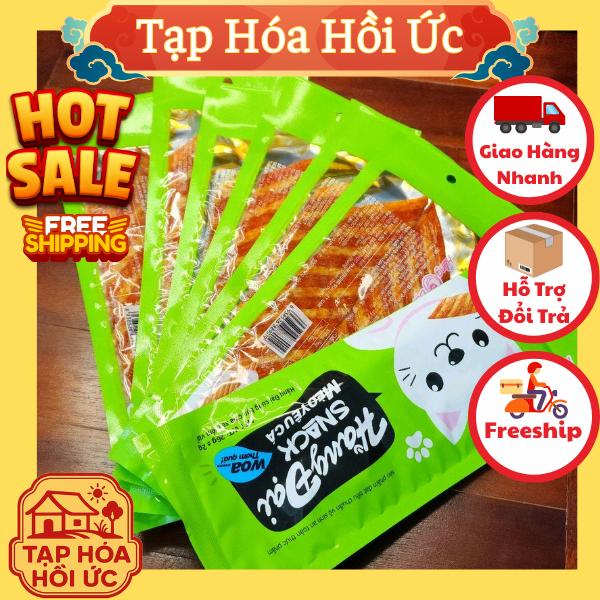  COMBO 5 Gói Snack Mèo Yêu Cá - Hằng Đại - Tăm Cay Que Cay Thơm Ngon - Đồ Ăn Vặt Cổng Trường - Tạp Hóa Hồi Ức 