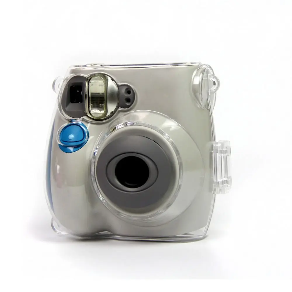 with Strap Instant Camera Case High Quality Hard Storage Bag Transparent Clear Protective Cover for Fujifilm Instax mini 7s/7c