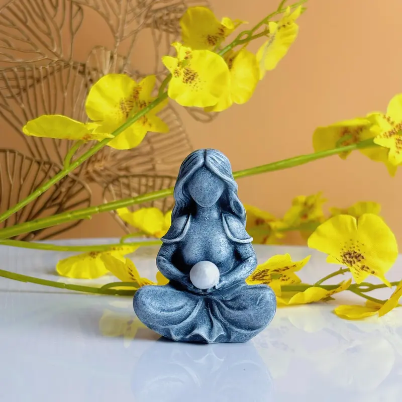 Moon Goddess Statue Decoration Craft, 1 Count Romantic Moon Goddess Ornament, Home Decor for Living Room Bedroom Office 5