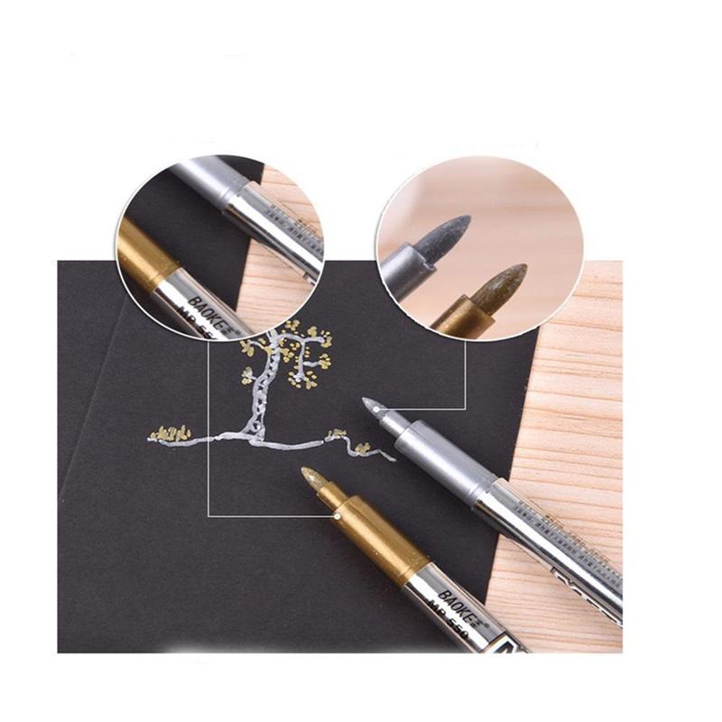 Product Introduction of 1pcs Craft Pen Marker Pen Signature Pen Metallic Luster Signature Quality Durable Constant Good W3O9 23
