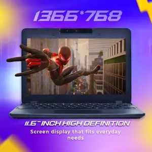 Laptop Chromebook Series N22 Prosesor Intel Celeron N3060 Layar 11.6'' RAM 4GB SSD 16GB Chrome OS dengan Webcam 720 Pixel & Charger Termasuk - Audio
