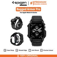 Gambar Case Strap for Apple Watch Series 10 46mm/42mm Spigen Rugged Armor Pro Carbon Anti Shock Casing iwatch - Black, 46mm dari Spigen Indonesia Kota Administrasi Jakarta Barat 1 Tokopedia