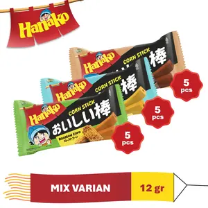 Hanako Snack Corn Stick Mix Varian 15 x 12 gr
