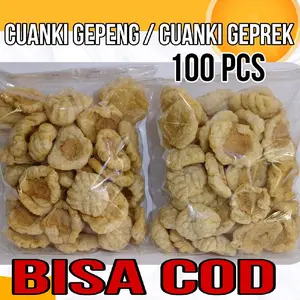 ISI 100 PCS CUANKI TAHU GEPENG / CUANKI TAHU GEPREK isi 100 PCS toping boci seblak CUANKI GEPREK