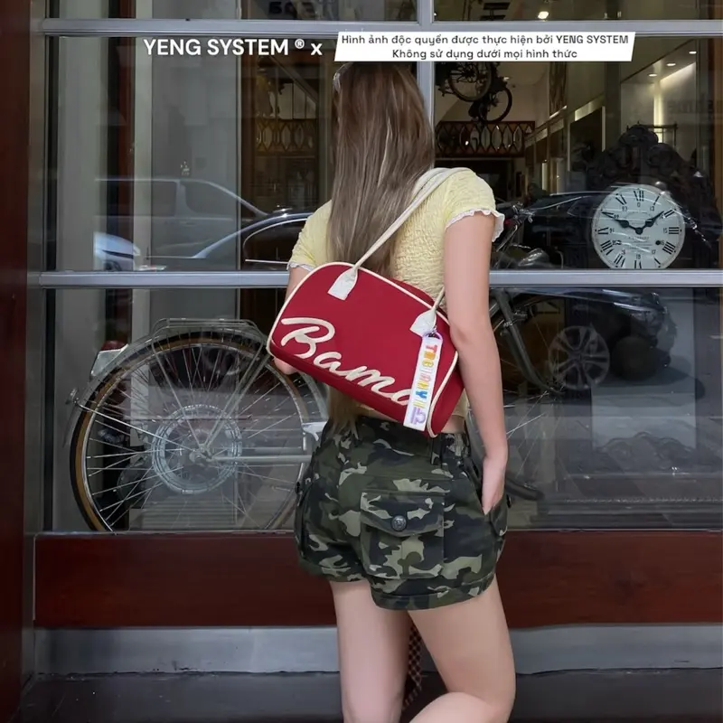 [YENG SYSTEM] Quần short camo cạp thấp y2k “ TEQUILA “ cho nữ Women 3