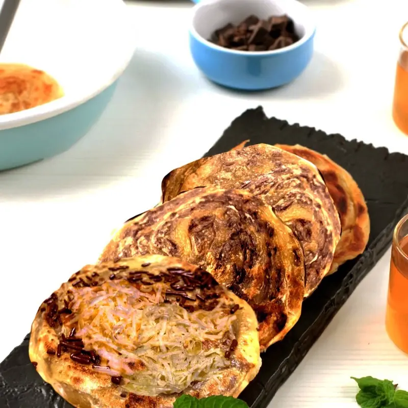 Roti Maryam Hemat 2 Pack Rasa Original dan Coklat Makanan Frozen Food 3