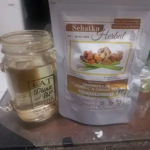 Teh Serai Kunyit dan Jahe : Lemongrass Tumeric Ginger Tea isi 20 tea bag Minuman Herbal Instan