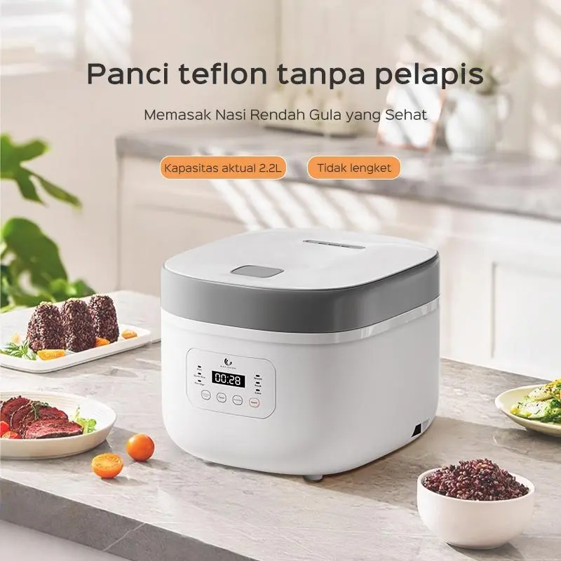 [Exclusive kahayang_id] HAN RIVER Rice Cooker 2.2L Magic Com 6 Mode Masak/Anti Lengket Smart Touch Penanak Nasi Multifungsi