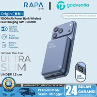 Gambar RAPAtech Origin ON+ Power Bank PD 20W + Wireless 15W LED Display 10000mAh For iPhone Android PB3033 - ON+ BLUE 10k LED dari GADVENTIA Kota Administrasi Jakarta Barat 1 Tokopedia