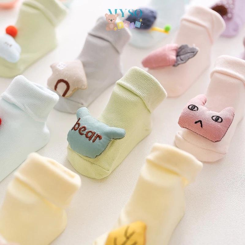 Kaos kaki anak bayi karakter boneka 3D lucu / baby socks 3D anti slip kaos kaki bayi unisex 0